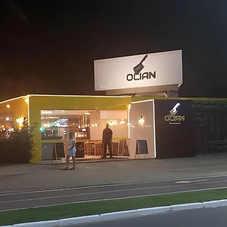 Em Frente Ao Quiosque Ocian Na Praia, Pe Na Areia Praia Grande  Exterior photo