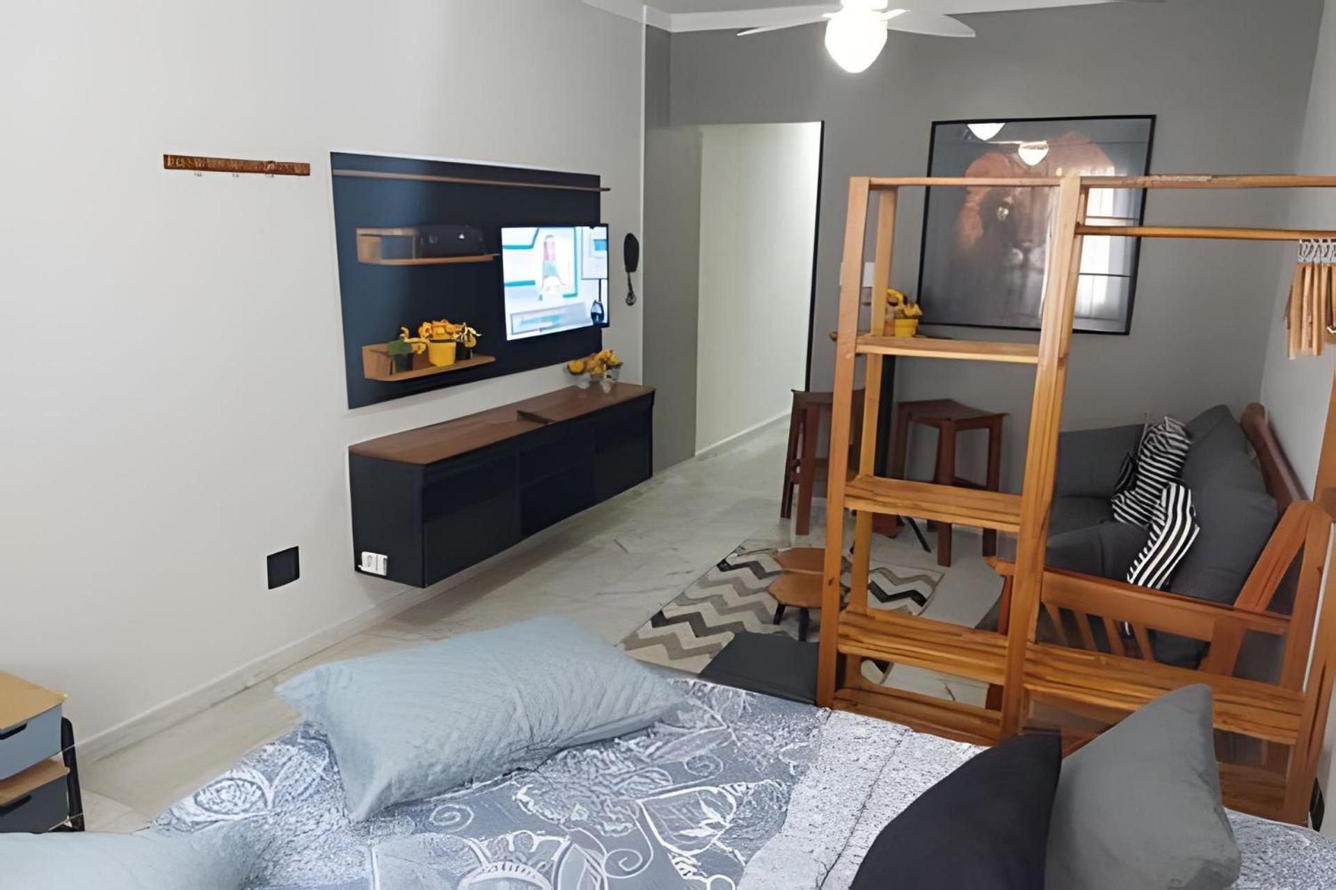 Em Frente Ao Quiosque Ocian Na Praia, Pe Na Areia Apartment