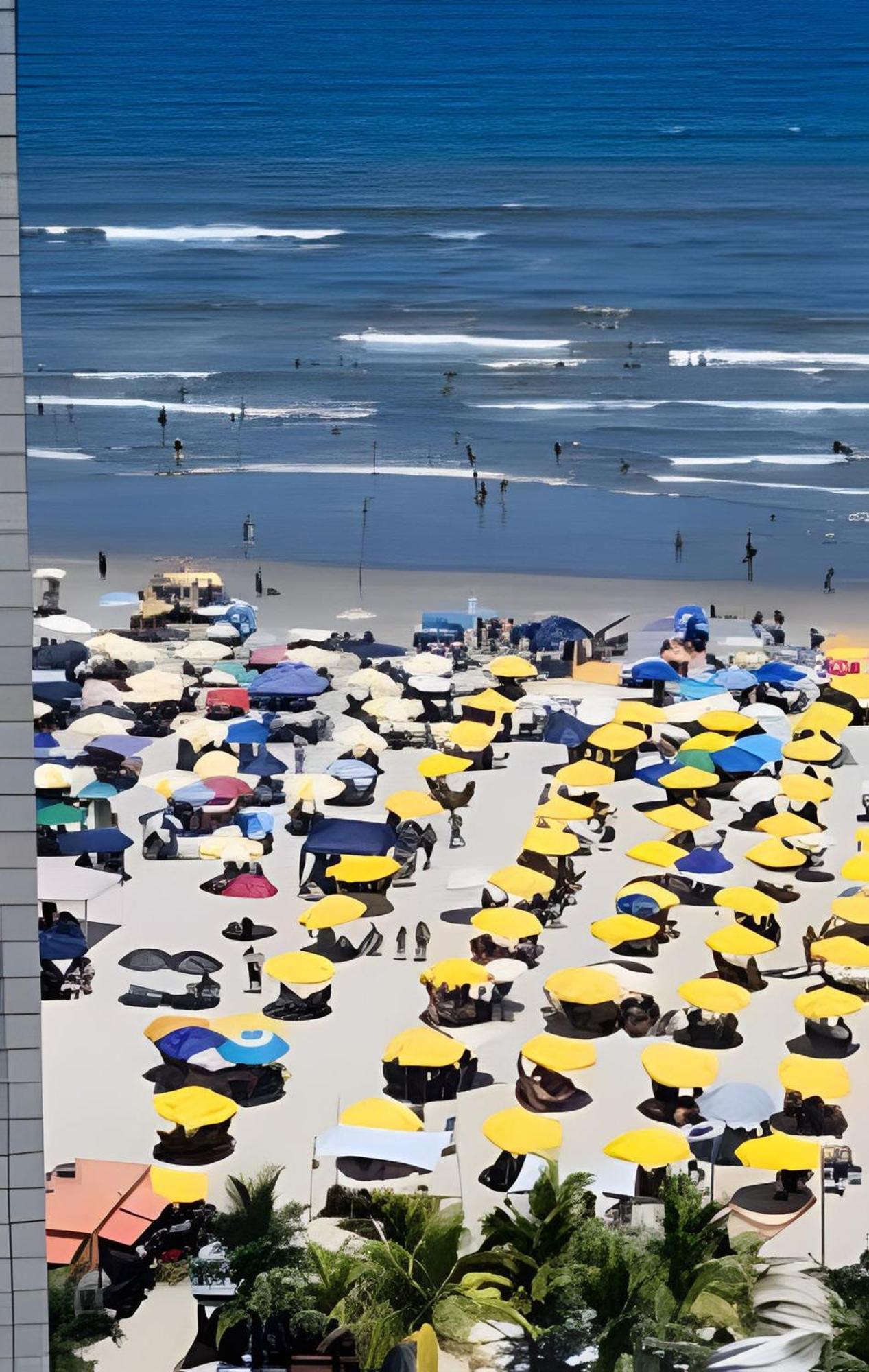 Apartment Em Frente Ao Quiosque Ocian Na Praia, Pe Na Areia Praia Grande (Santos)